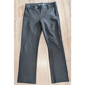 Womens Betabrand Yoga Pull-on Dress Pants Charcoal Grey Pants Sz Pet. M W0076-YP